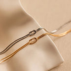 Love Knot Bracelet Silver 18K Gold Plated