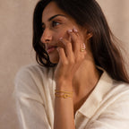 Rope Knot Chain Bracelet Silver 18K Gold Plated