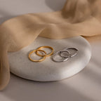 Classic Hoops Silver 18K Gold Plated