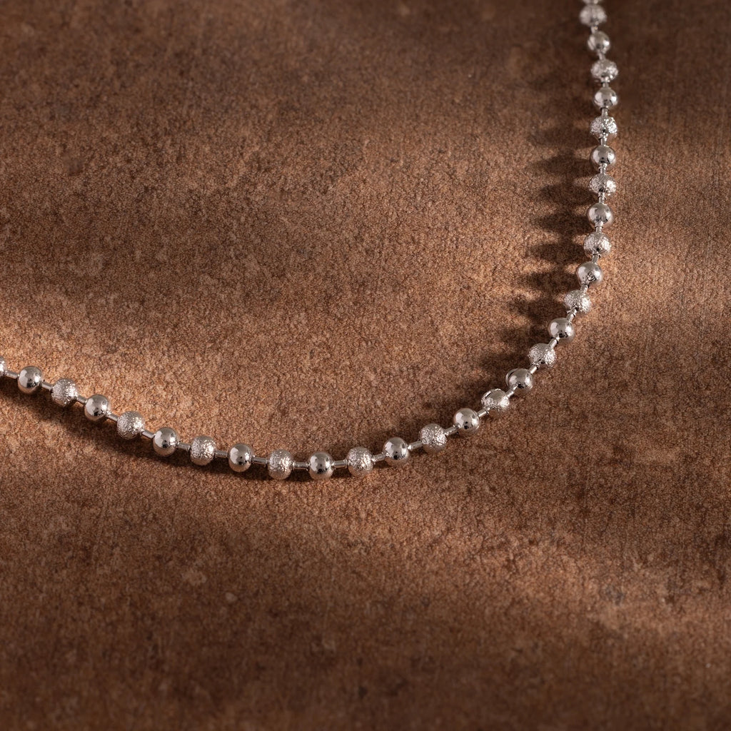Dune Beaded Bracelet Silver 18K Gold Plated