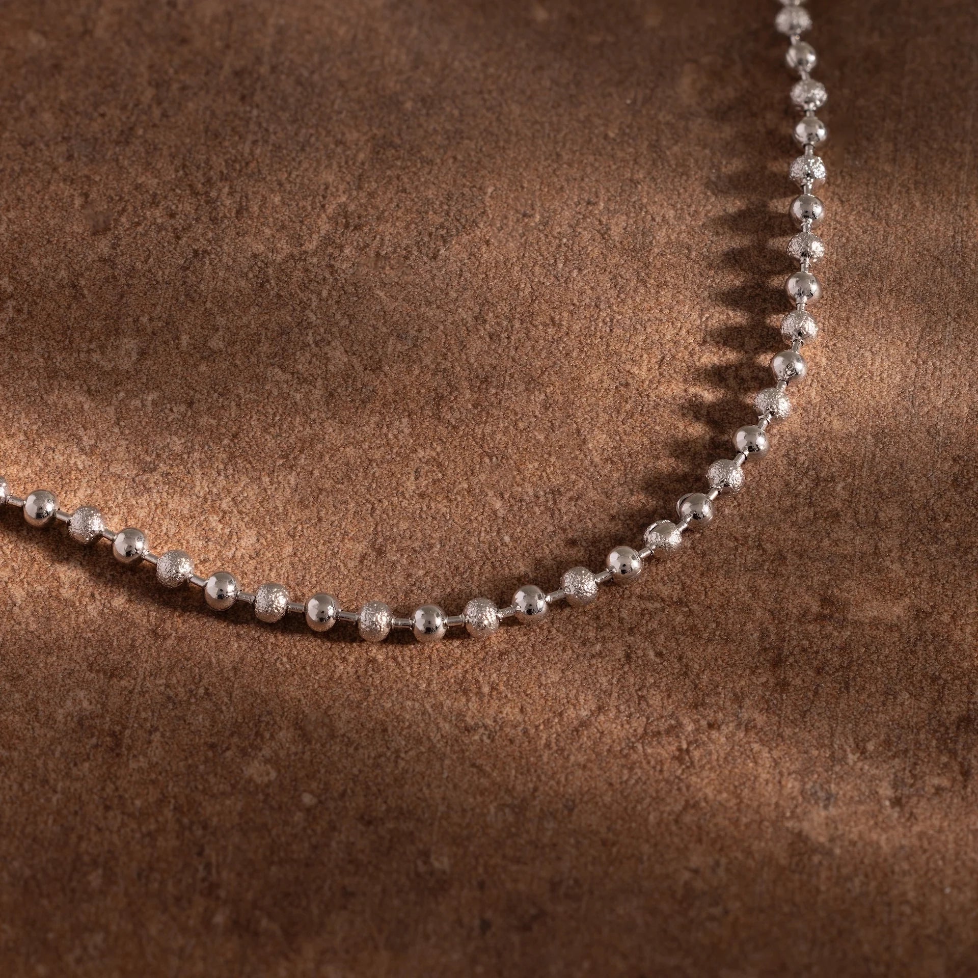 Dune Beaded Bracelet Silver 18K Gold Plated