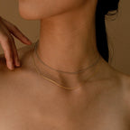 Alice Thin Snake Chain Silver 18K Gold Plated