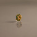 Pave Emerald Charm Spacer Silver 18K Gold Plated