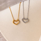 Heart Carabiner Set Silver 18K Gold Plated