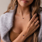 Toi et Moi Teardrop Heart Ring Silver 18K Gold Plated