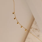 Piera Coin Necklace Silver 18K Gold Plated