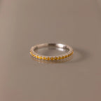 Endless Eternity Topaz Ring Silver 18K Gold Plated