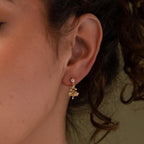 Diamond Christmas Tree Studs Silver 18K Gold Plated