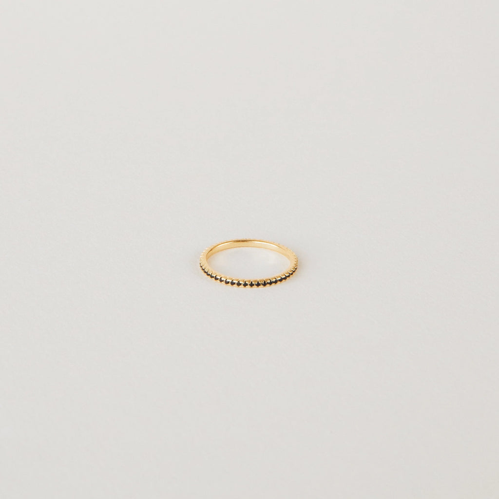 Black Diamond Eternity Band Silver 18K Gold Plated