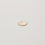 Black Diamond Eternity Band Silver 18K Gold Plated
