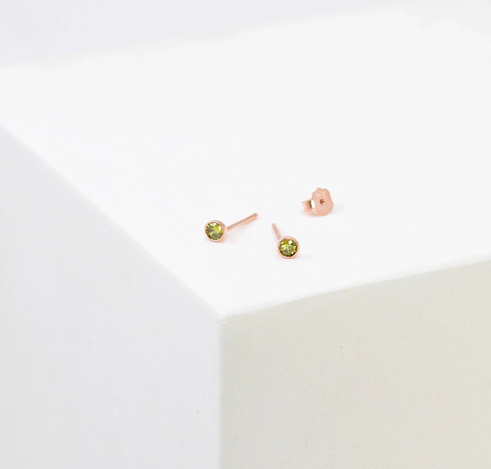 Personalized Birthstone Stud Earrings