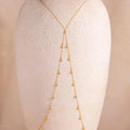 Diamond Station Body Chain Silver 18K Gold Plated
