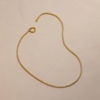 Diamond Tennis Clasp Necklace Silver 18K Gold Plated