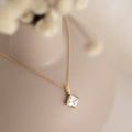 Carina Diamond Pendant Necklace Silver 18K Gold Plated