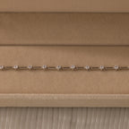 Sprinkle Diamond Tennis Bracelet Silver 18K Gold Plated