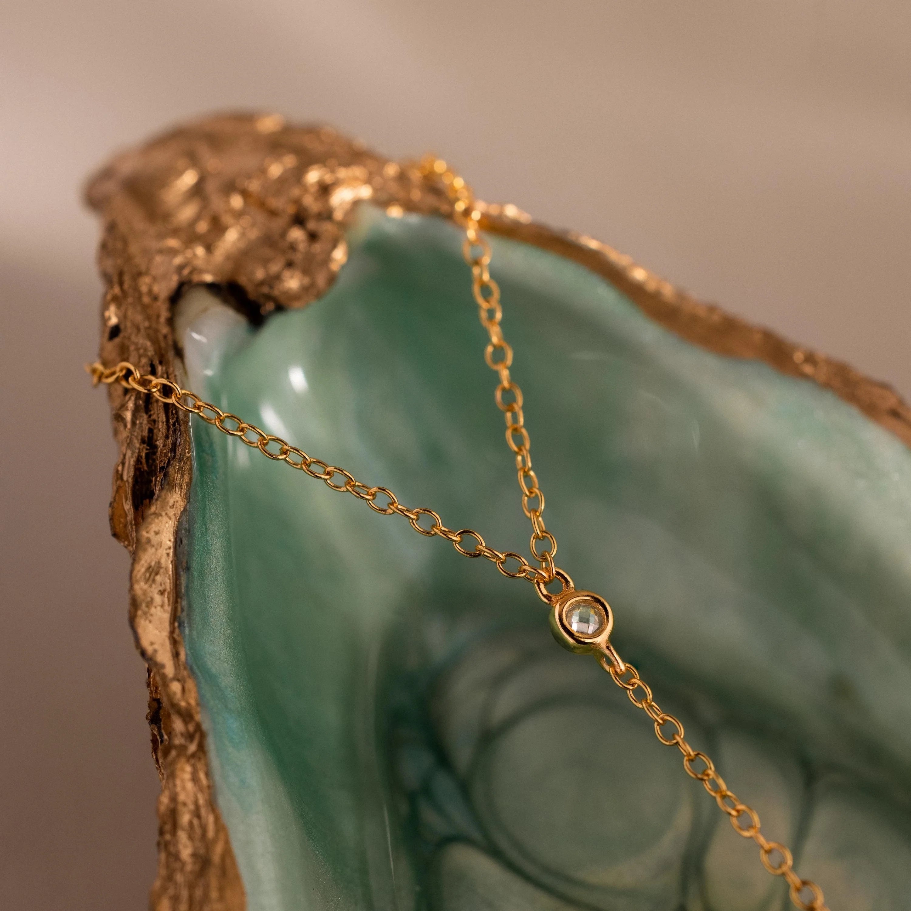 Diamond Hand Chain Bracelet Silver 18K Gold Plated