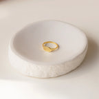 Oval Signet Charm Ring Silver 18K Gold Plated