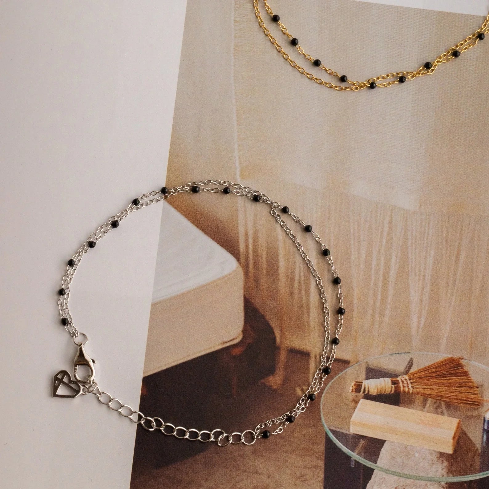 Calypso Station Bracelet  Silver 18K Gold Plated