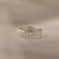 Ribbed Opal Band Silver 18K Gold Plated