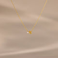 Teardrop Topaz Pearl Necklace Silver 18K Gold Plated