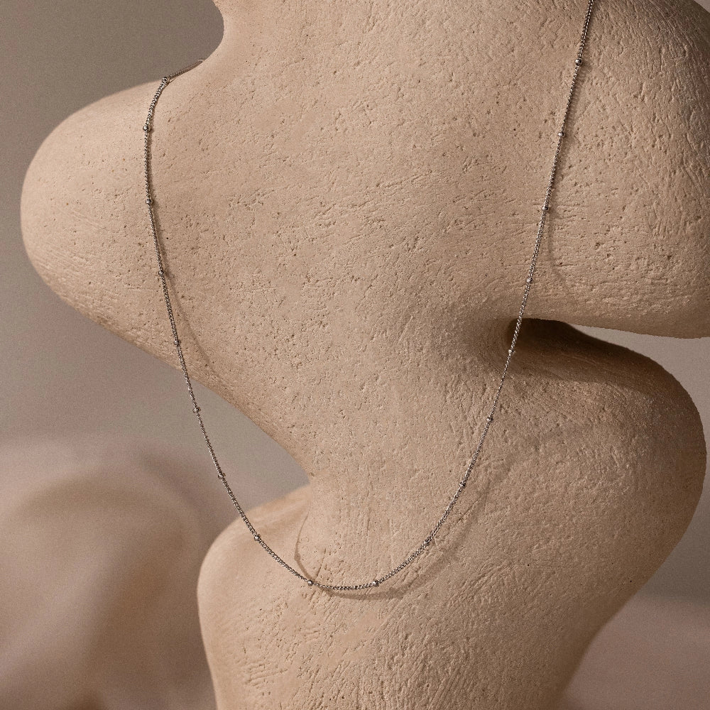 Satellite Necklace Silver 18K Gold Plated