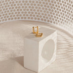 Kelsey Link Earrings Silver 18K Gold Plated