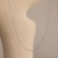Dot Station Necklace Silver 18K Gold Plated