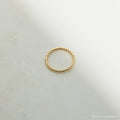 Lea Twisted Ring Silver 18K Gold Plated