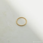 Lea Twisted Ring Silver 18K Gold Plated