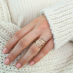Arthur Skinny Name Ring Silver 18K Gold Plated
