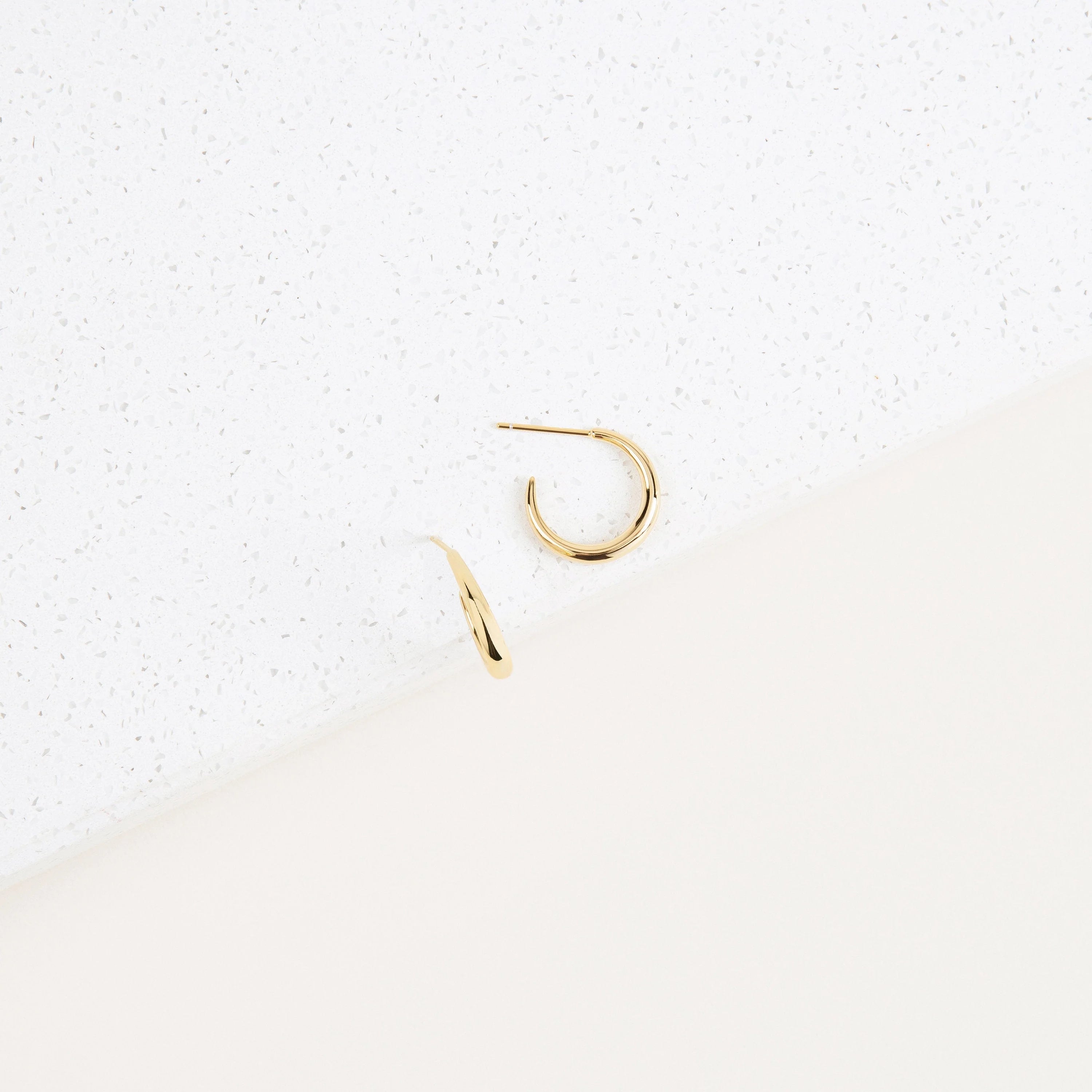 Chloe Hoops Silver 18K Gold Plated