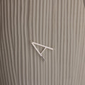 Large Sideways Initial Necklace Silver 18K Gold Plated
