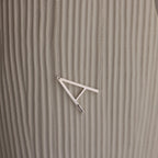 Large Sideways Initial Necklace Silver 18K Gold Plated