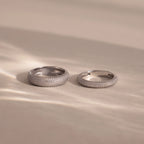 Pave Stacking Rings Silver 18K Gold Plated