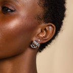 Bold Triple Knot Studs Silver 18K Gold Plated