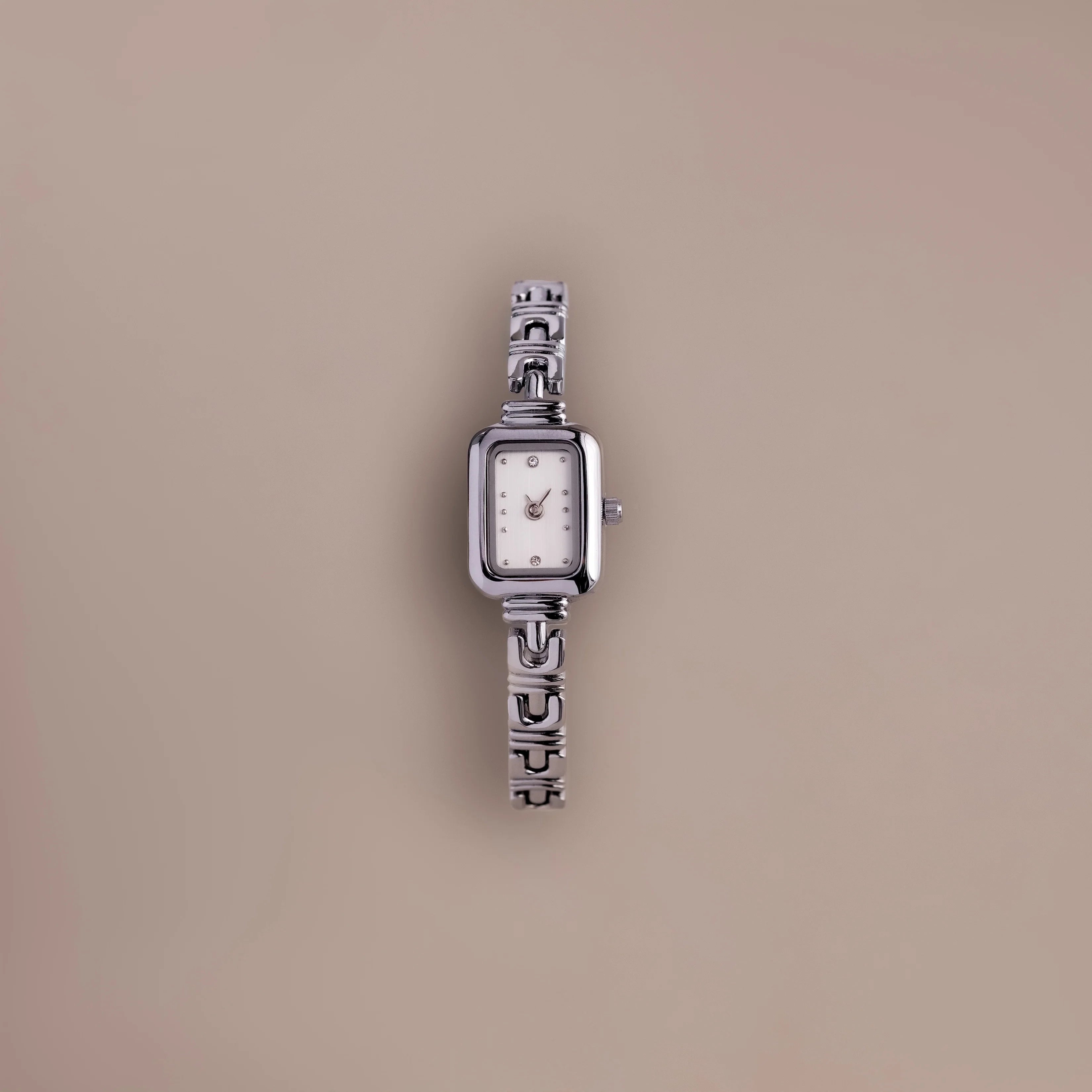 Azteca Link Timepiece Silver 18K Gold Plated