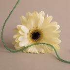 Green Aventurine Beads Choker Necklace Silver 18K Gold Plated