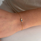 Eloise Gemstone Bracelet Silver 18K Gold Plated