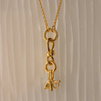 Knot Charm Clasp Silver 18K Gold Plated