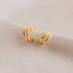 Claw Ear Cuffs Silver 18K Gold Plated