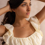 Jade Bead Necklace Silver 18K Gold Plated