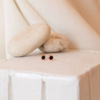 Noir Diamond Studs Silver 18K Gold Plated