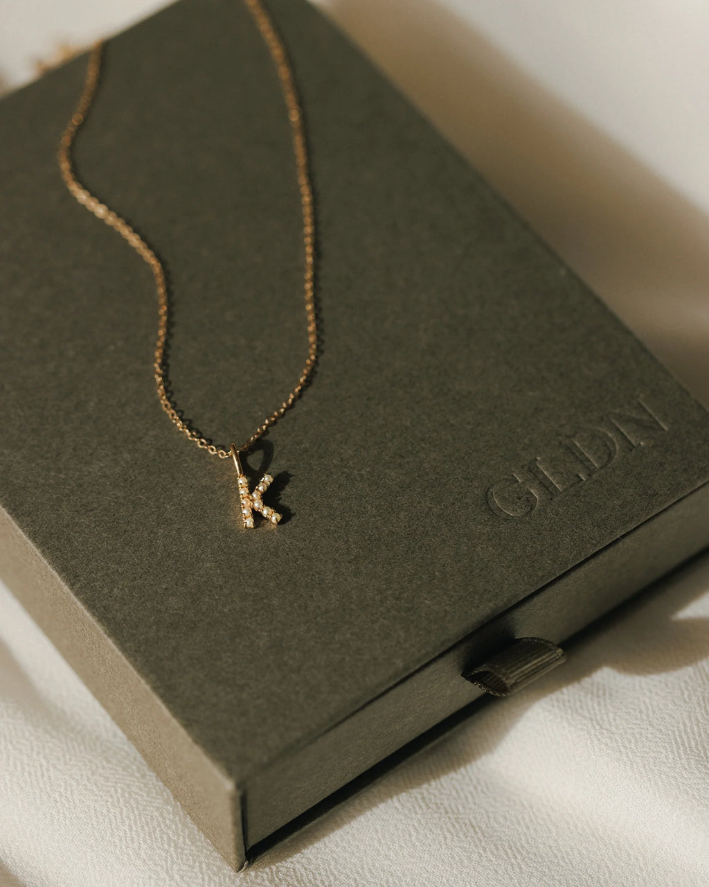 Pearl Initial Charm