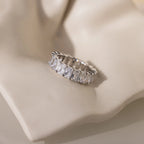 Diamonds Colette Eternity Ring Silver 18K Gold Plated