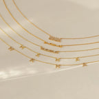 Mama Script Necklace Silver 18K Gold Plated