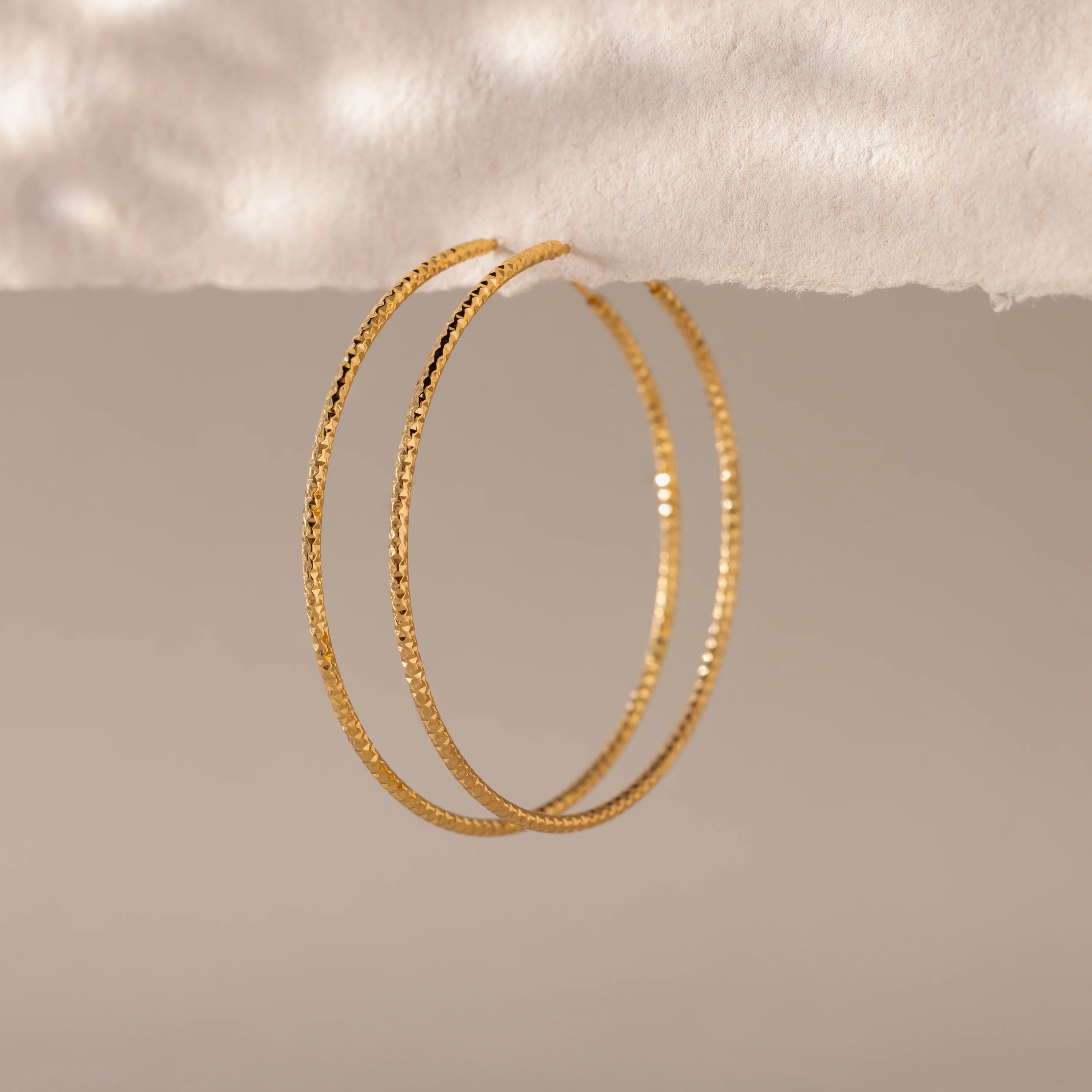 Sparkle Hoops Silver 18K Gold Plated