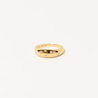 Diamond Star Dome Ring Silver 18K Gold Plated