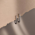Nina Link Earrings Silver 18K Gold Plated