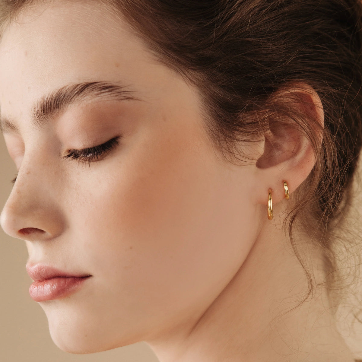 Chloe Hoops Silver 18K Gold Plated