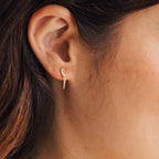 Wren Spike Studs Silver 18K Gold Plated
